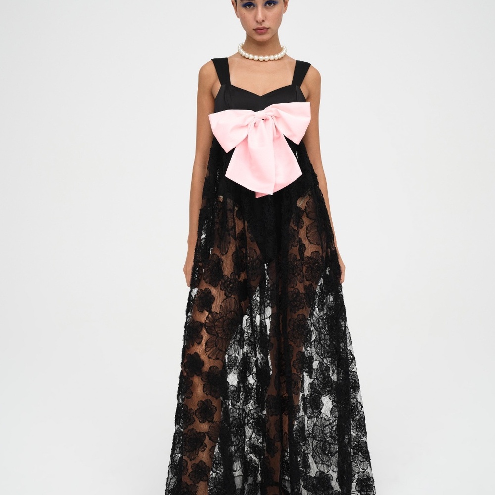 For Love & Lemons Leah Maxi Dress Size SS / Black